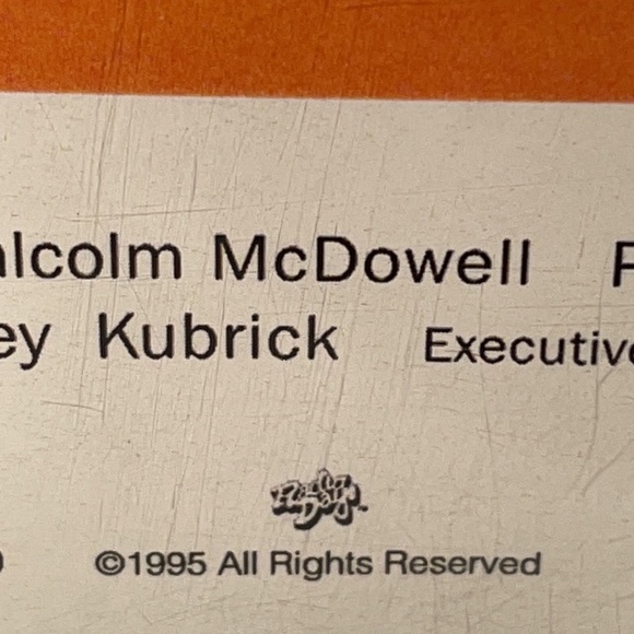 Vintage 1995 Poster re-make of the 1971 Stanley Kubrick Movie Clockwork Orange! - Picture 2 of 6